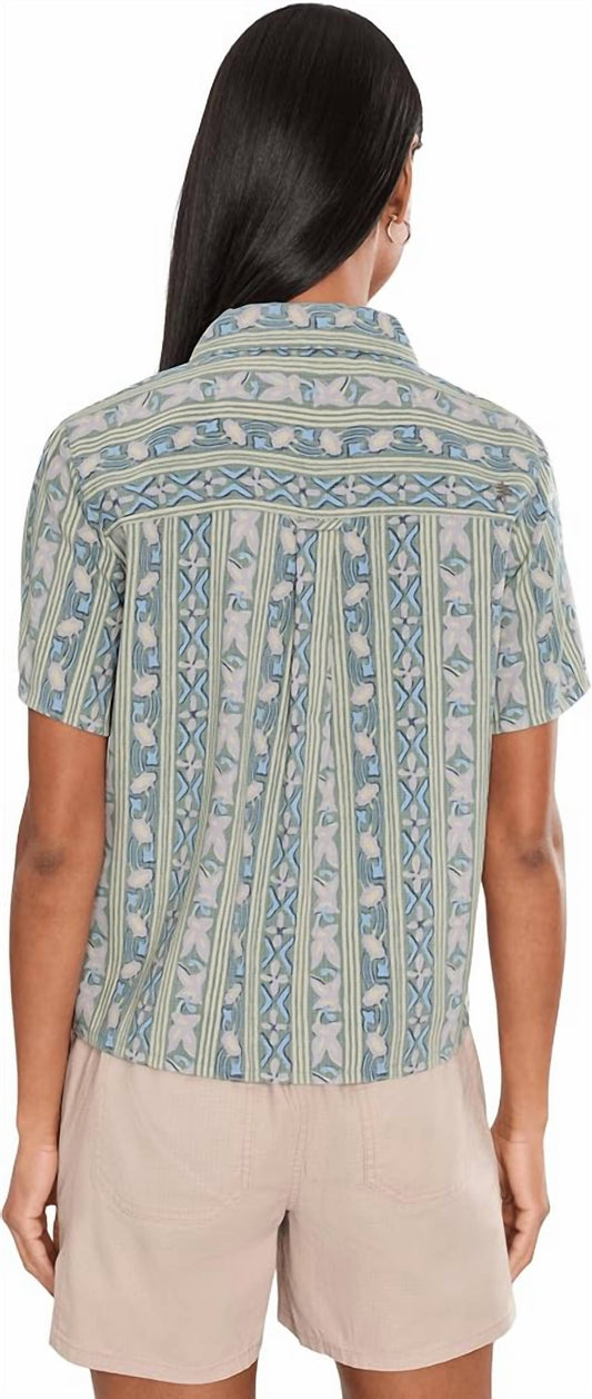 Camino Pucker Short Sleeve Top