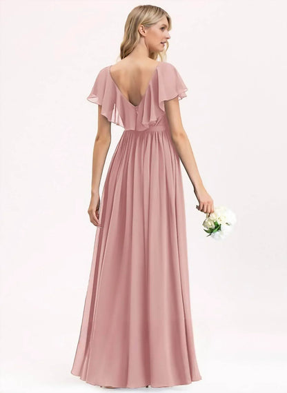 JJ's House - A-line Vneck Bridesmaid Dress - Rack Hunt