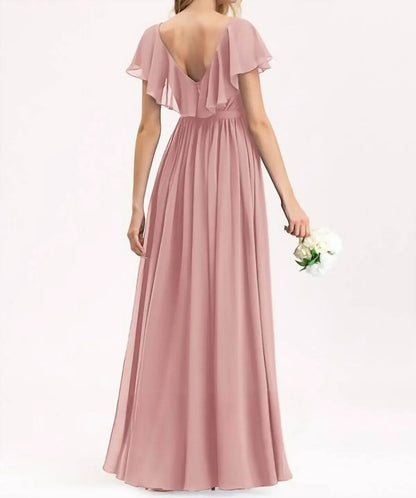 JJ's House - A-line Vneck Bridesmaid Dress - Rack Hunt