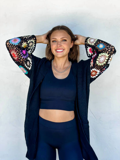 Granny Square Sweater Cardigan