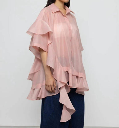 Women's Oversized Frill Shirt