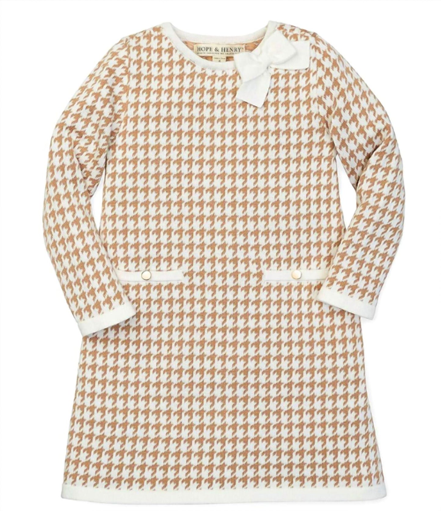 Bow Detail Organic Sweater Dress