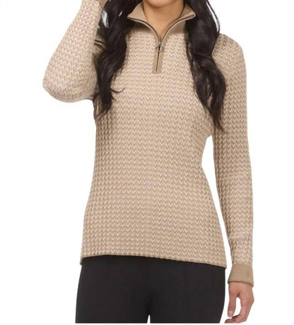 Organic Cotton Herringbone Sweater