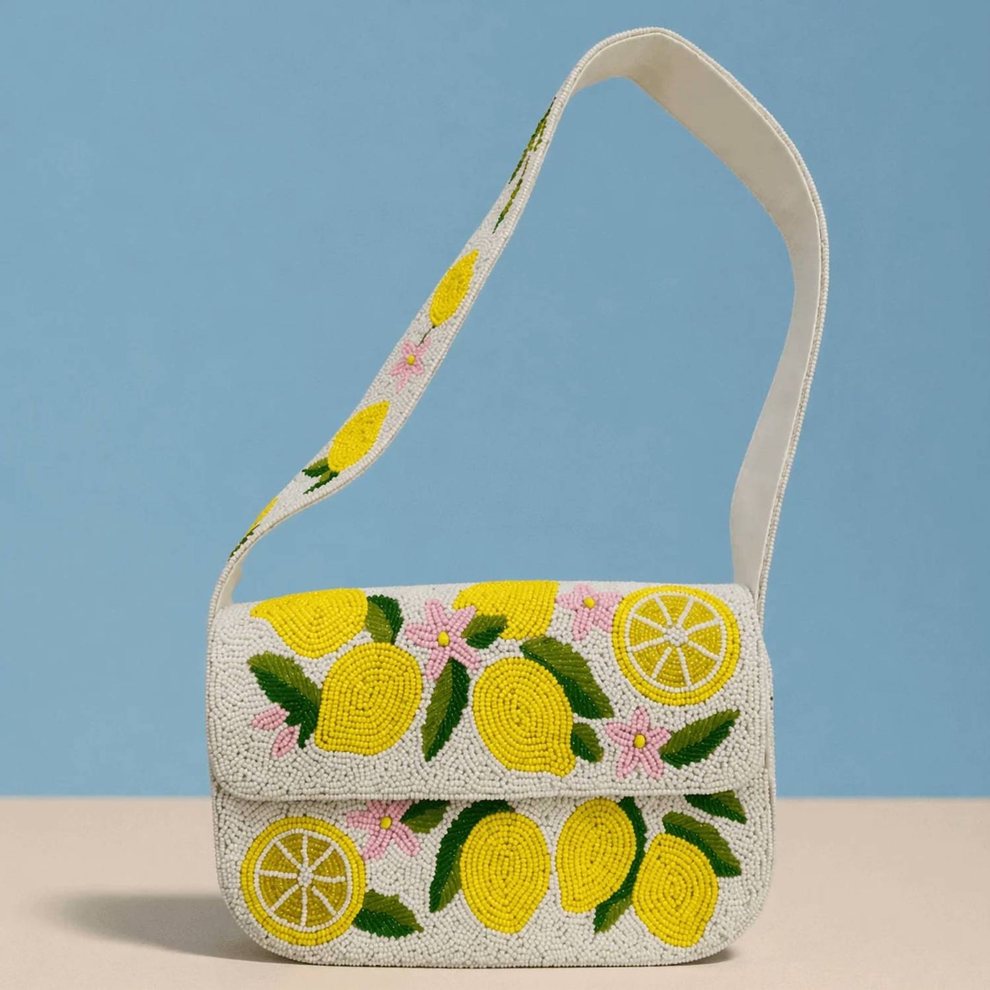 Women's Beaded Shoulder Bag