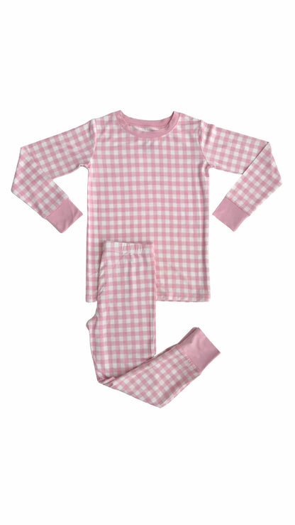 Kids' Gingham Two Piece Set