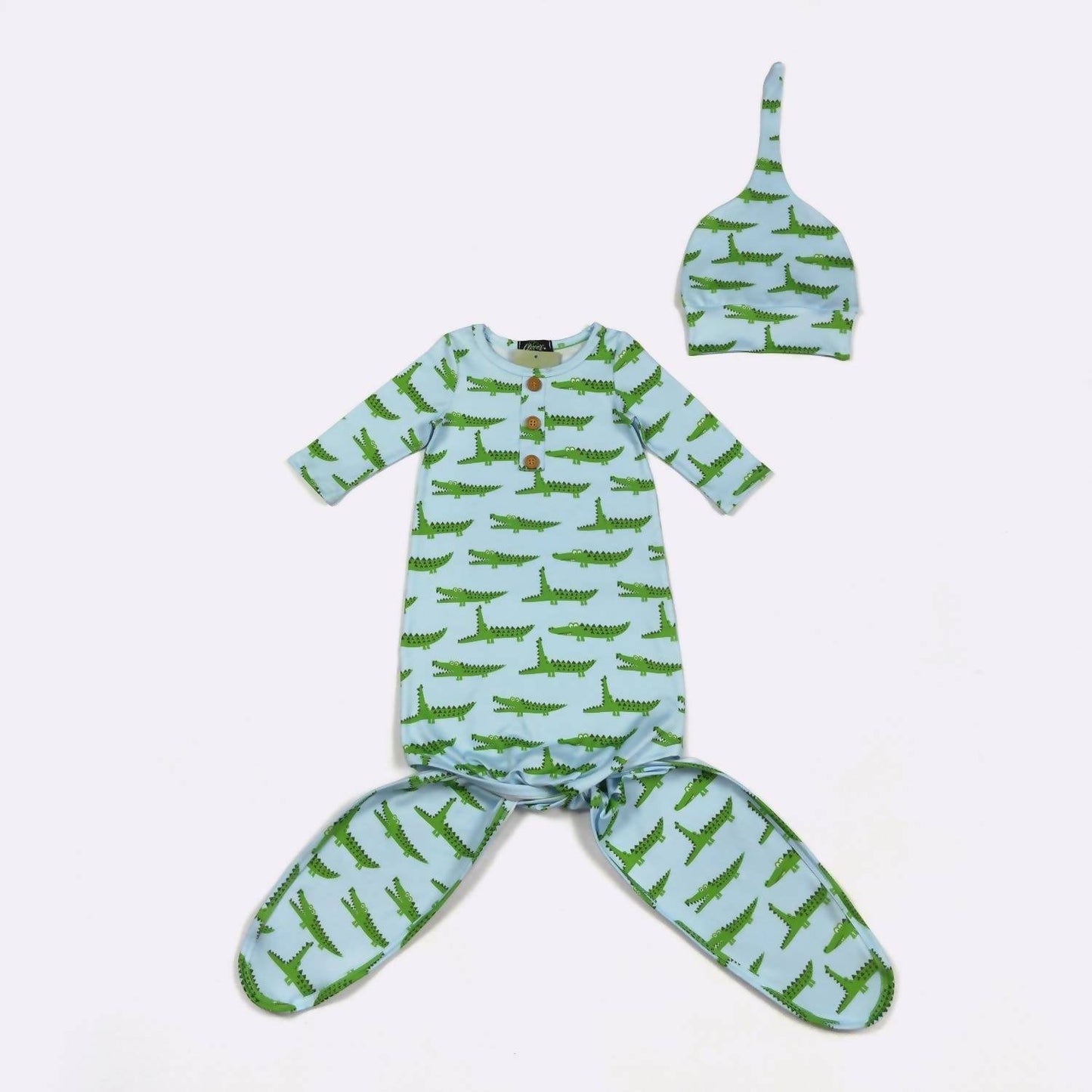 Kid's Gator Knotted Gown