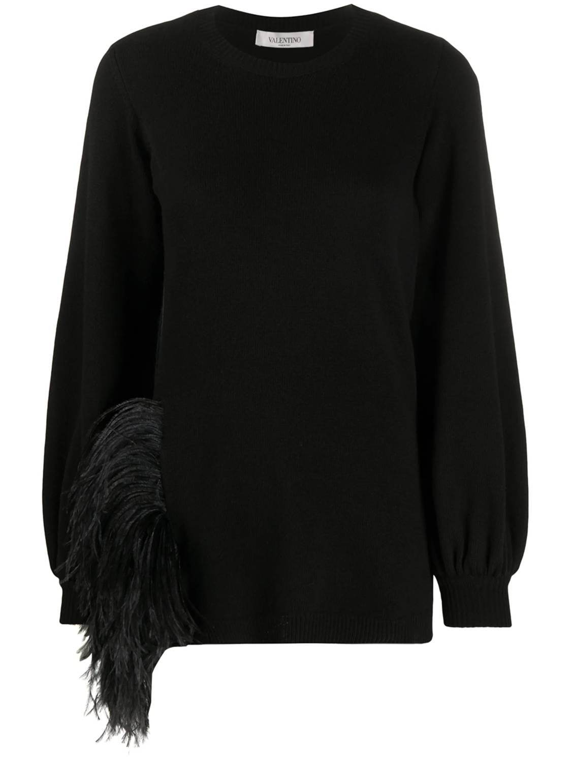 Valentino - Feather Trim Jumper - Rack Hunt