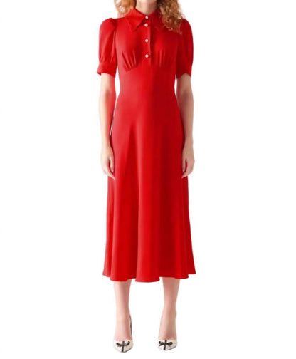 Emma Scallop Collar Tea Dress