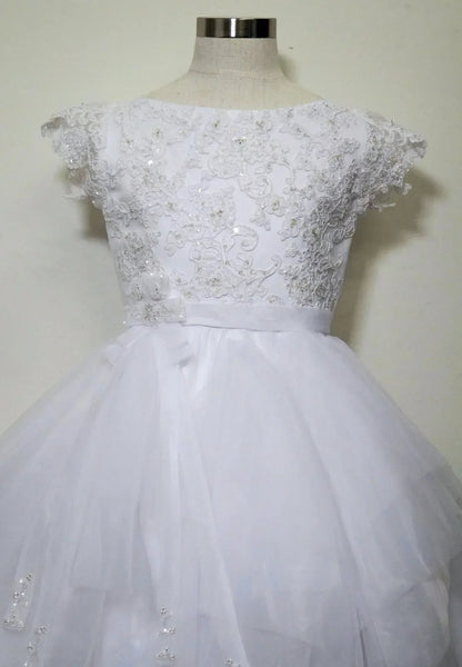 Joan Calabrese - Beaded White Lace Bodice - Rack Hunt