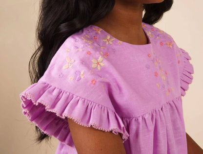 Floral Embroidery Dress
