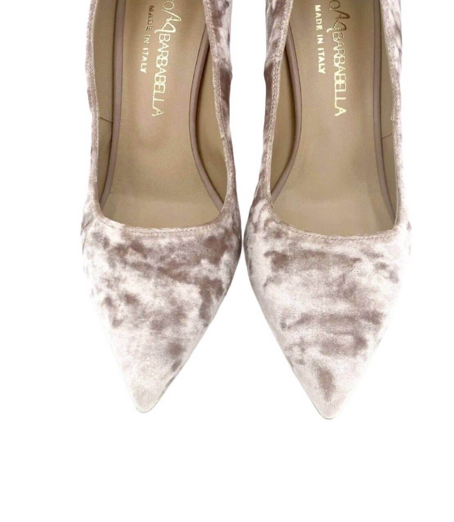 Marco Barbabella - Women's Chenille Court Crushed Velvet Pumps - Rack Hunt -