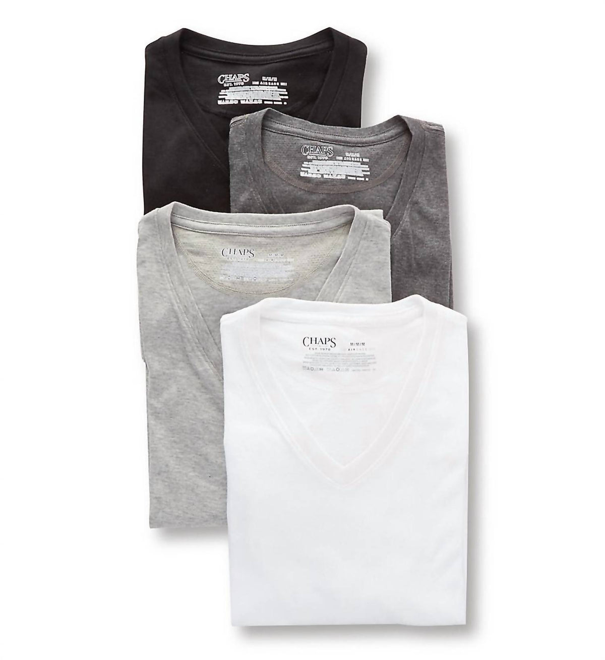 Men's 4-Pack Underwear V-Neck Shirt