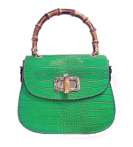 Women's Katie Italian Leather & Bamboo Bag