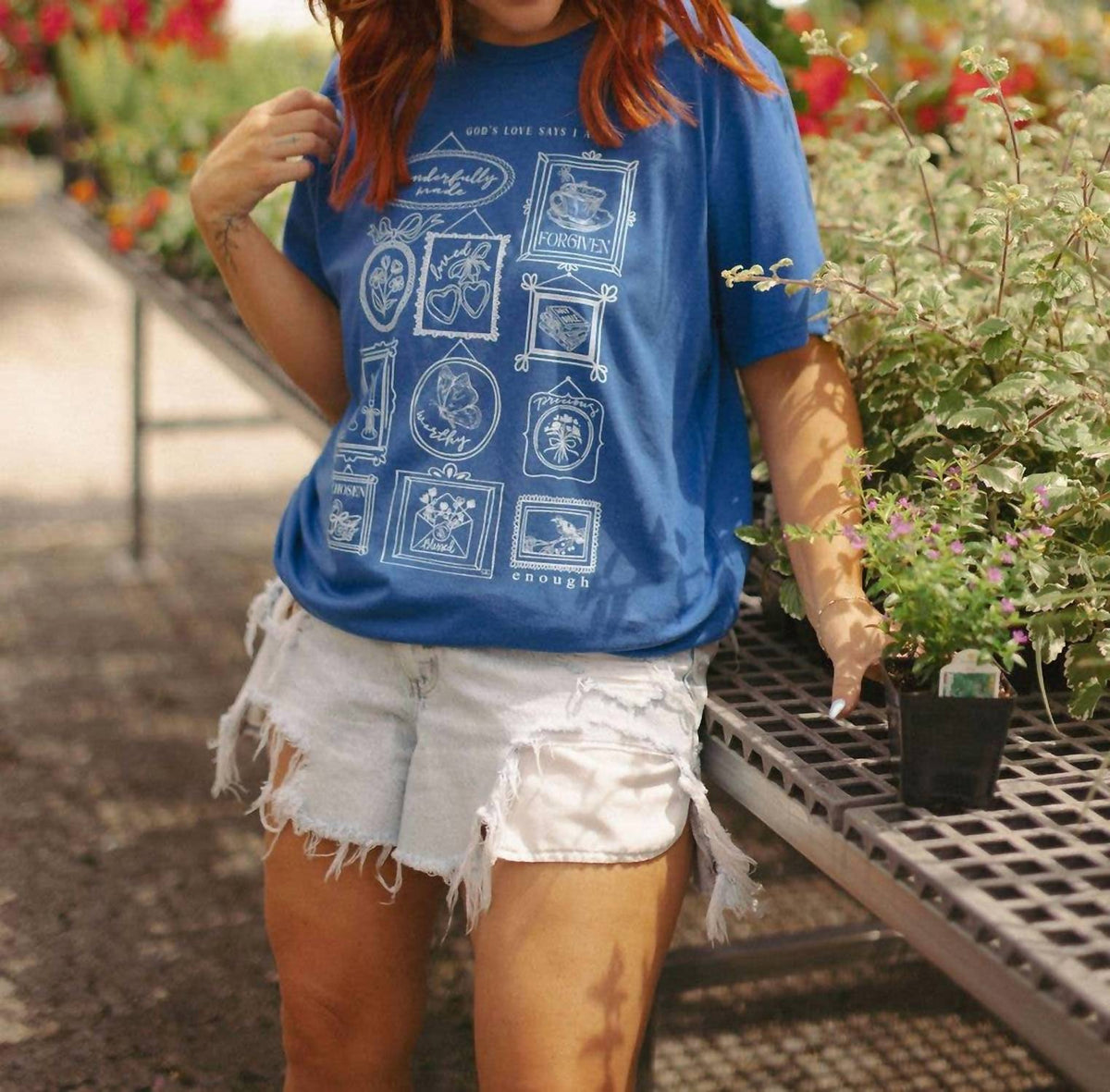 God Says I Am Short Sleeve Graphic Tee