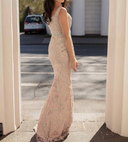 Sleeveless Embellished Dress