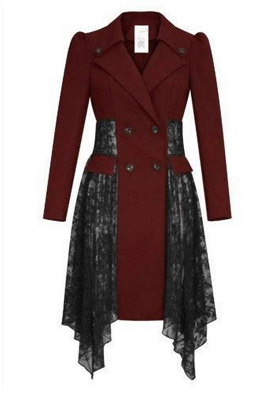 Women's Lace Trench Jacket