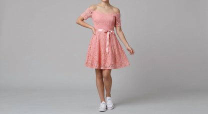 Off The Shoulder A-line Mini Dress