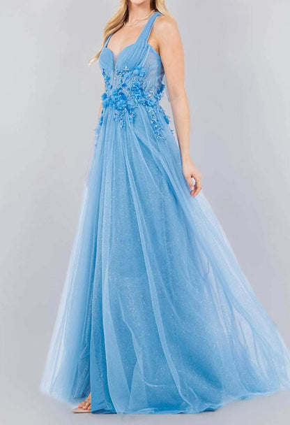 Halter Prom Maxi Dress