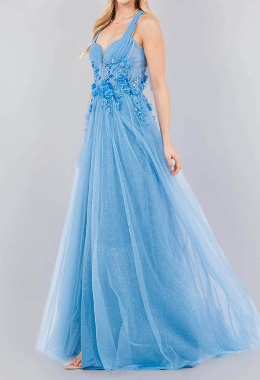 Halter Prom Maxi Dress
