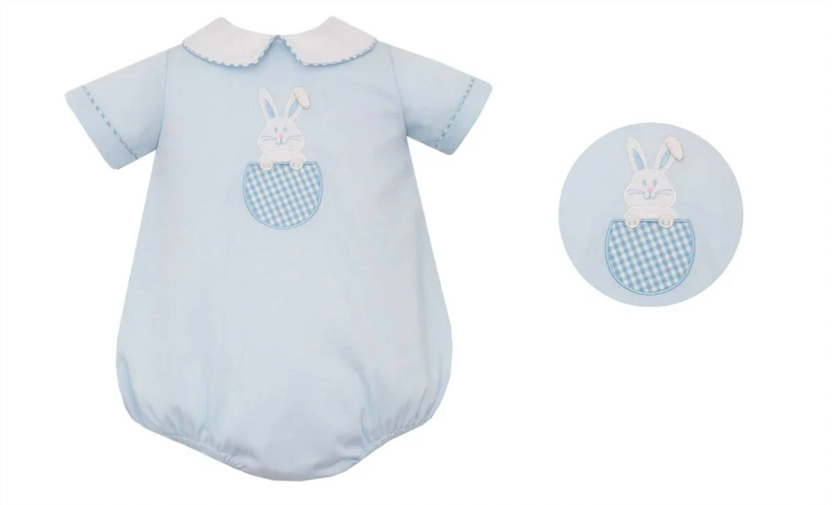 Baby Boy Easter Bunny Bubble Romper