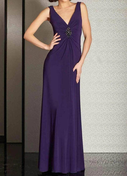 Cowl Back Sheath Prom Gown