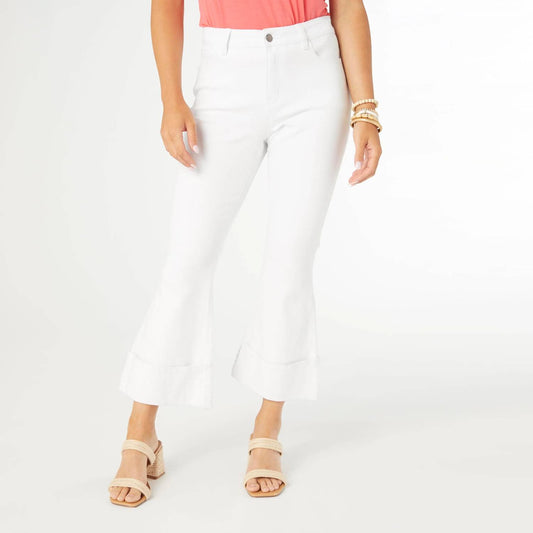 Janet Flare Crop Pant with Large Cuff