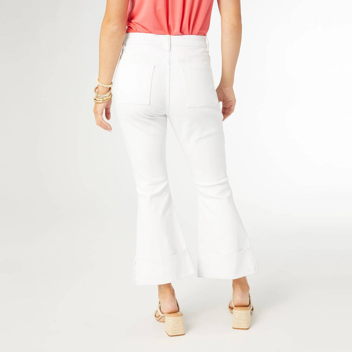 Janet Flare Crop Pant with Large Cuff