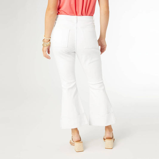 Janet Flare Crop Pant with Large Cuff