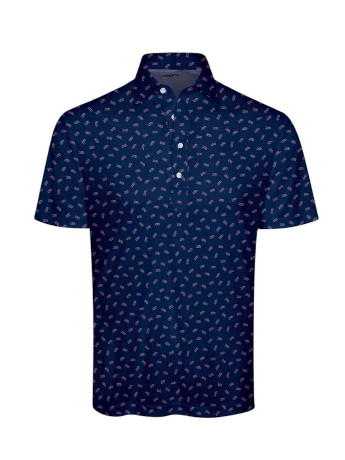 Men's Featherweight 250 Patterned Flex Polo