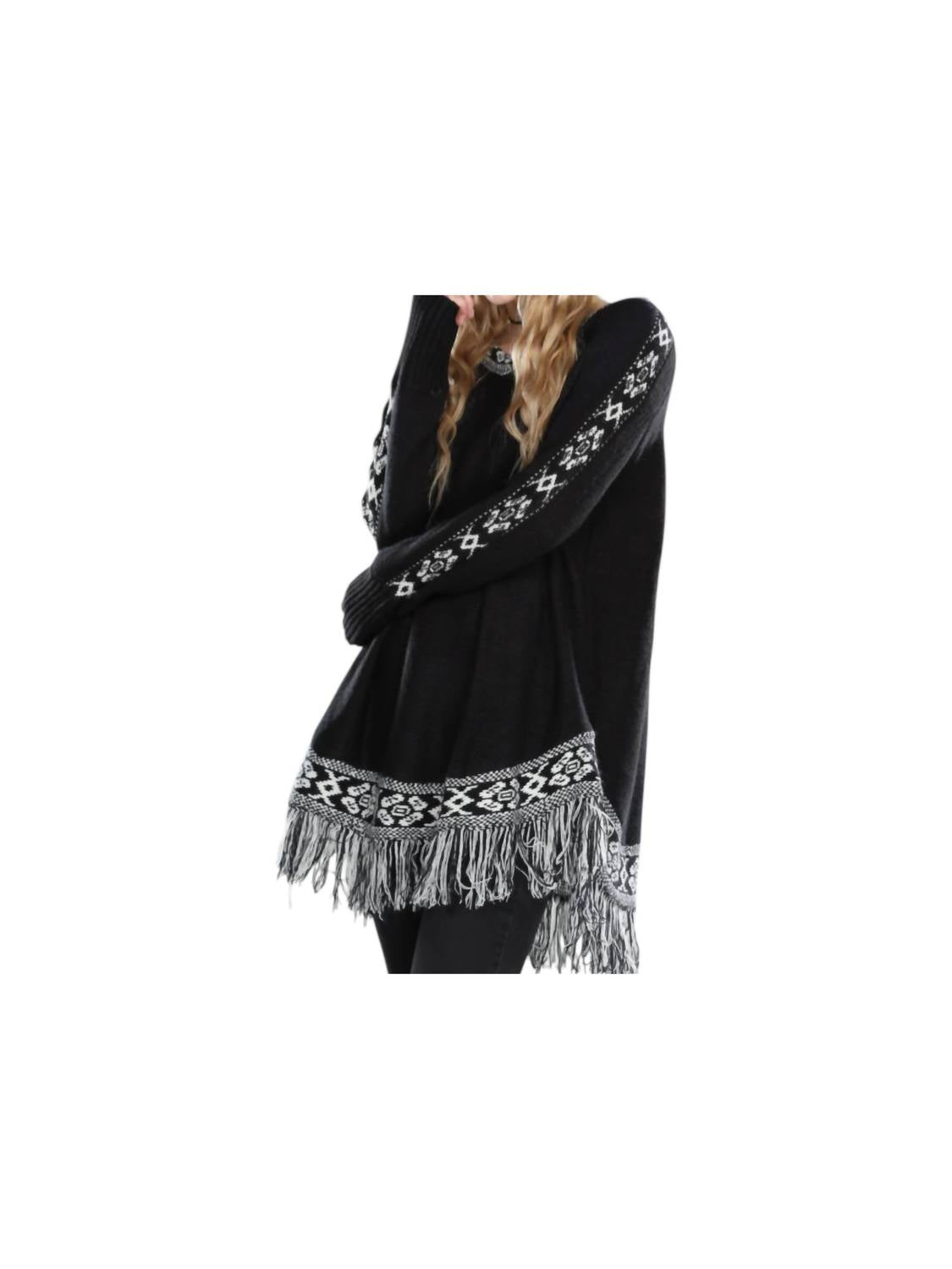 Fringed Sweater Tunic