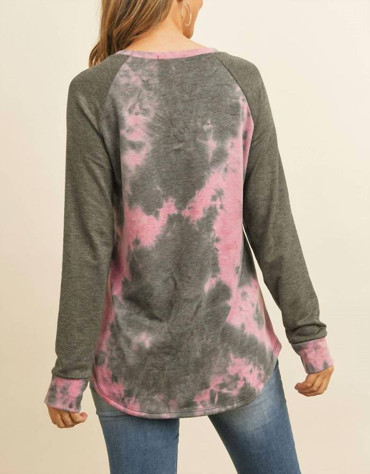 Tie Dye Raglan Top
