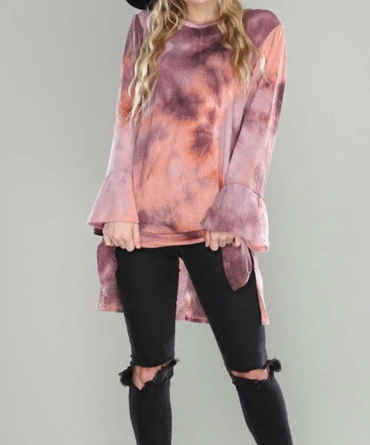 Tie Dye Textured Top