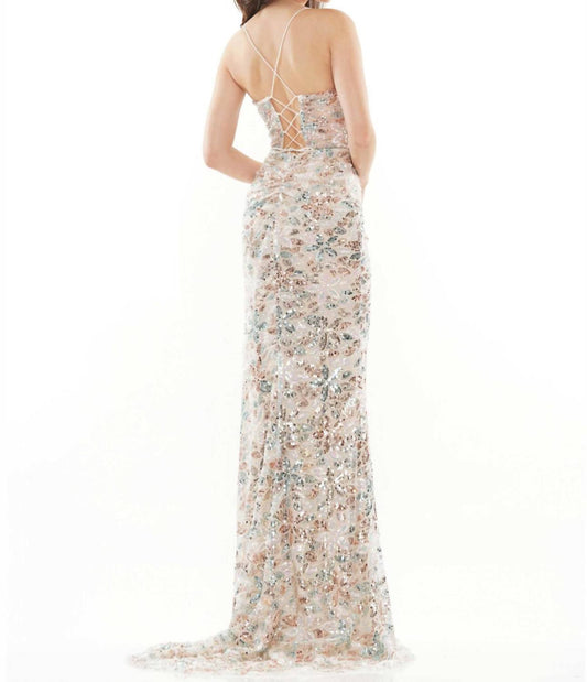 Sequin Mermaid Evening Gown