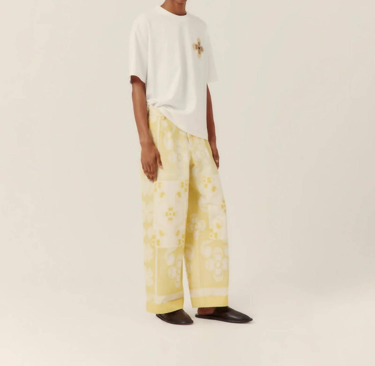Flower Embroidered Tee