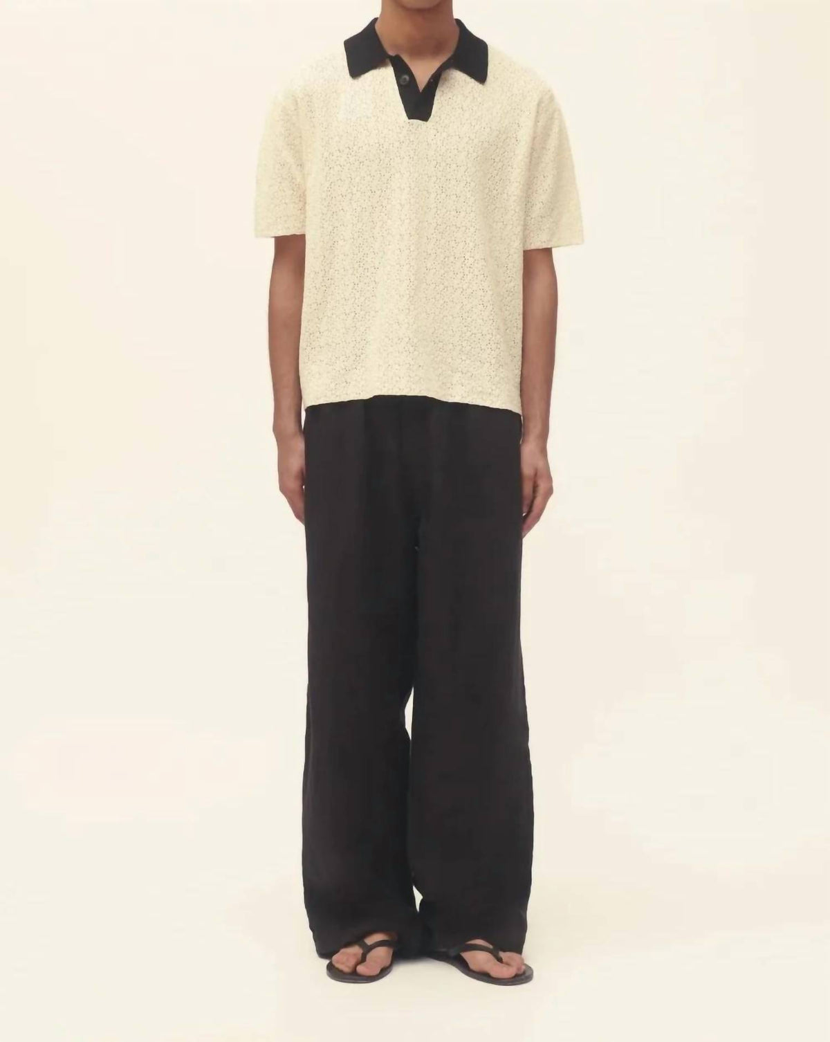 Men's Button Through Knit Polo