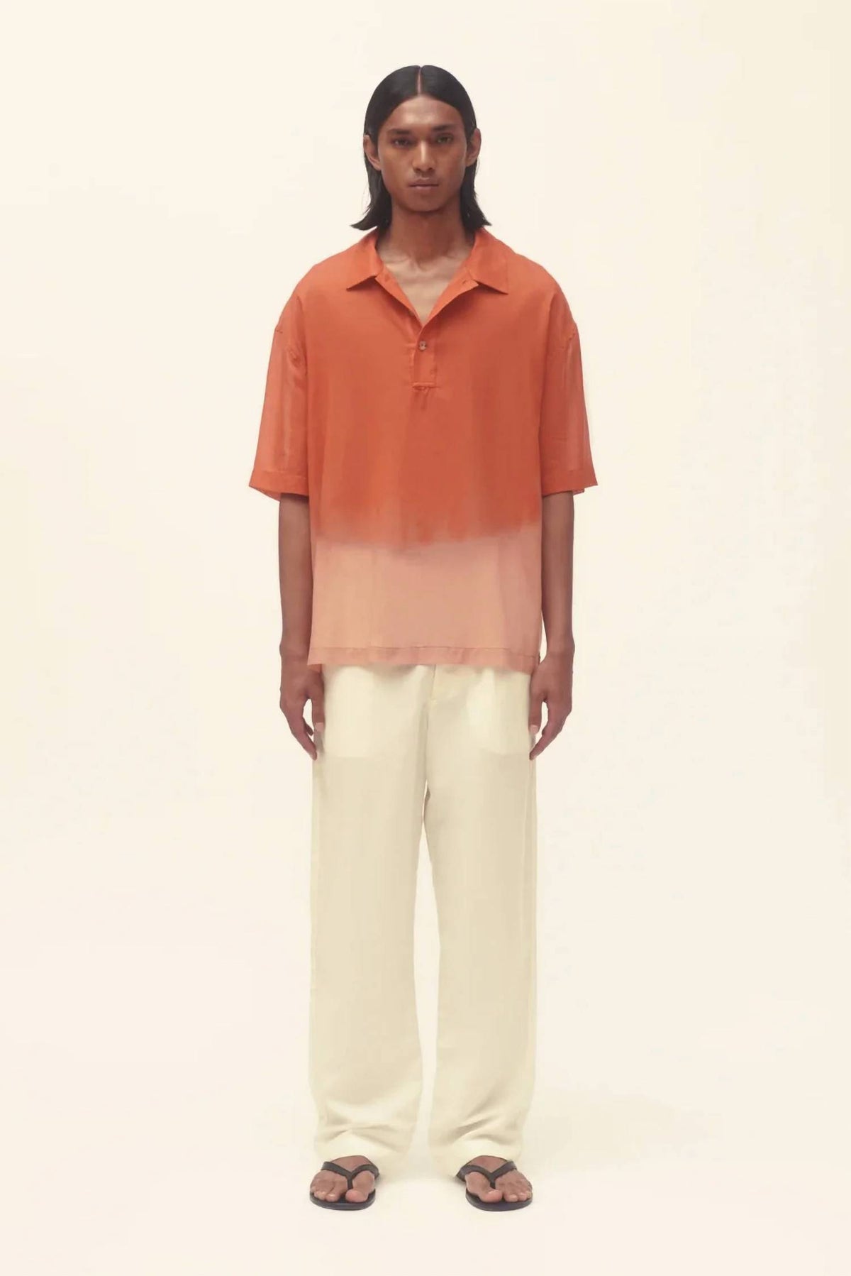 Ombré Half Placket Shirt