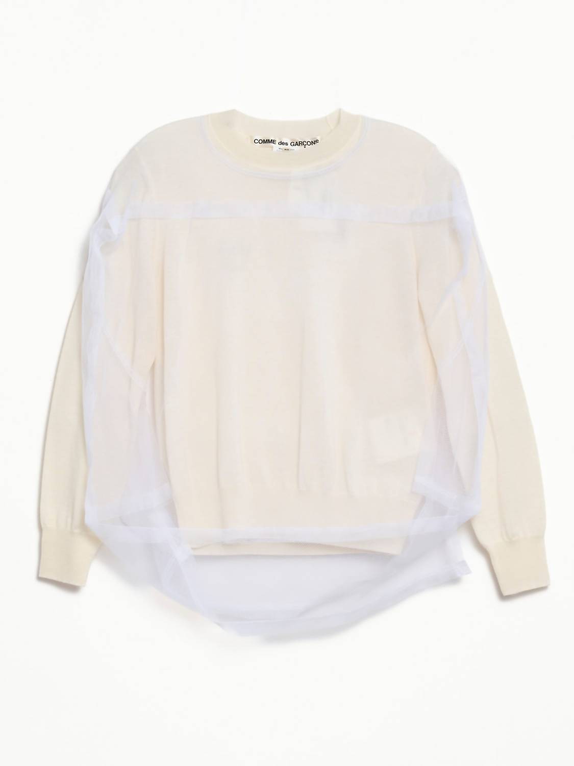 Women's Tulle Overlay Sweater