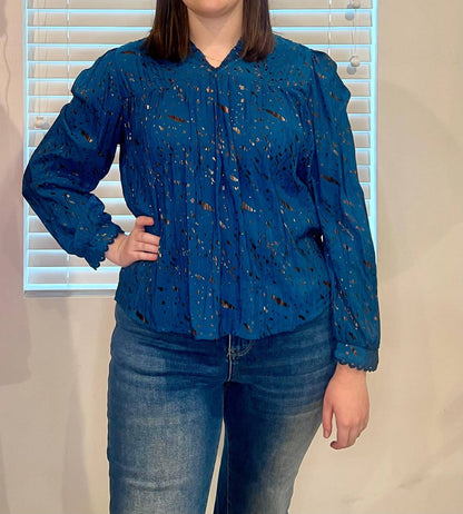 Midnight Meadow Blouse