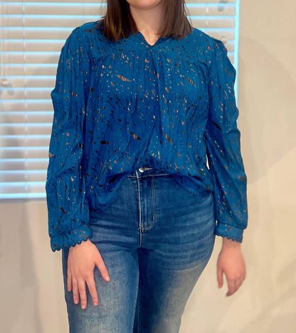 Midnight Meadow Blouse