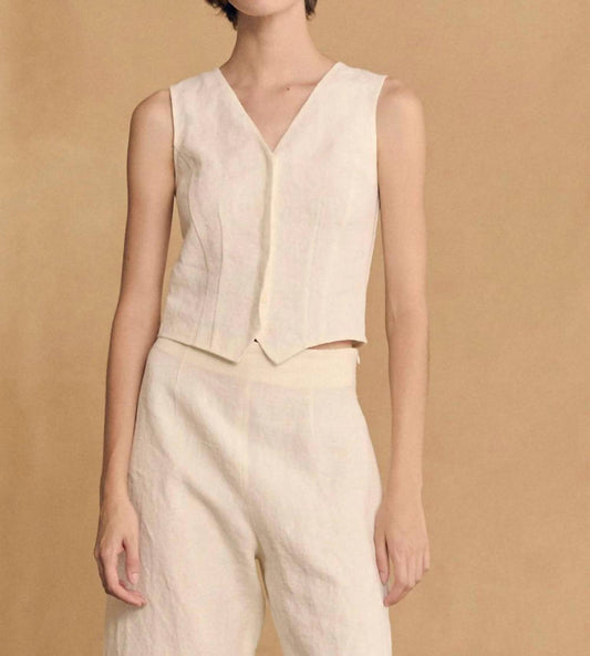 Costa Linen Vest