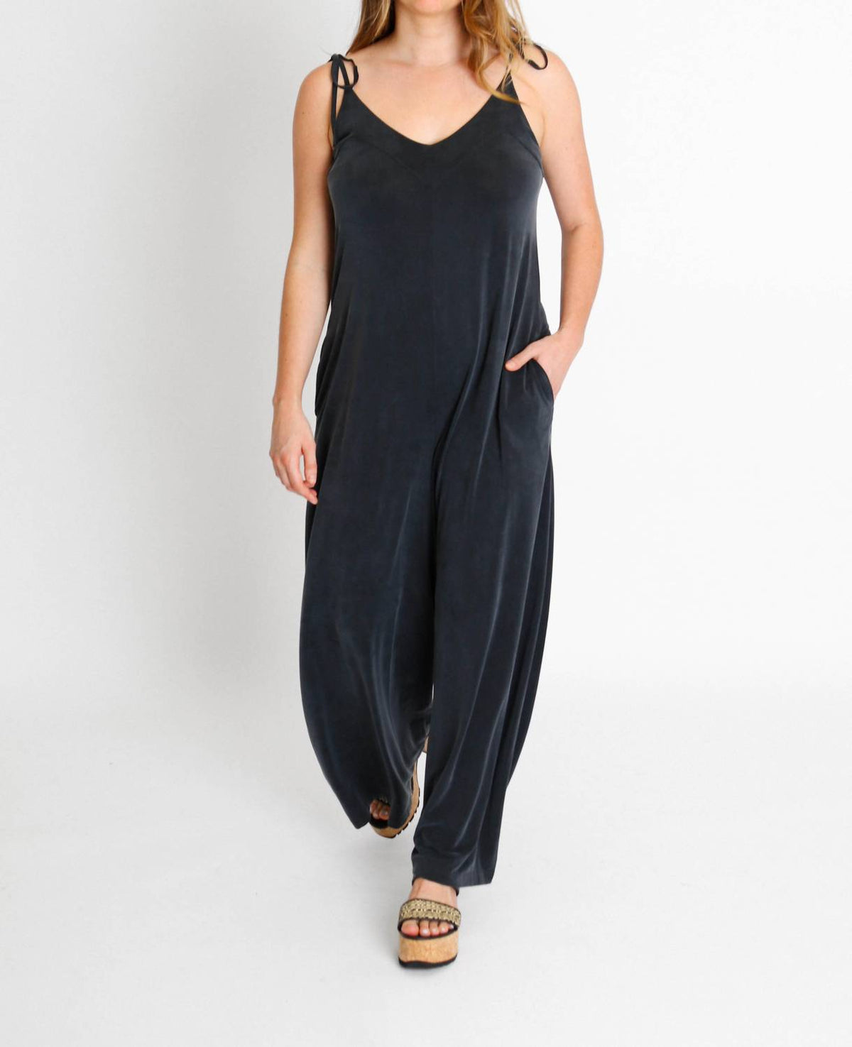 Strappy Jumpsuit Slate