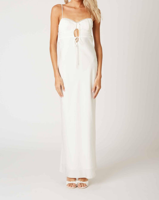 Hannah Milkmaid Slip Maxi Formal Dress