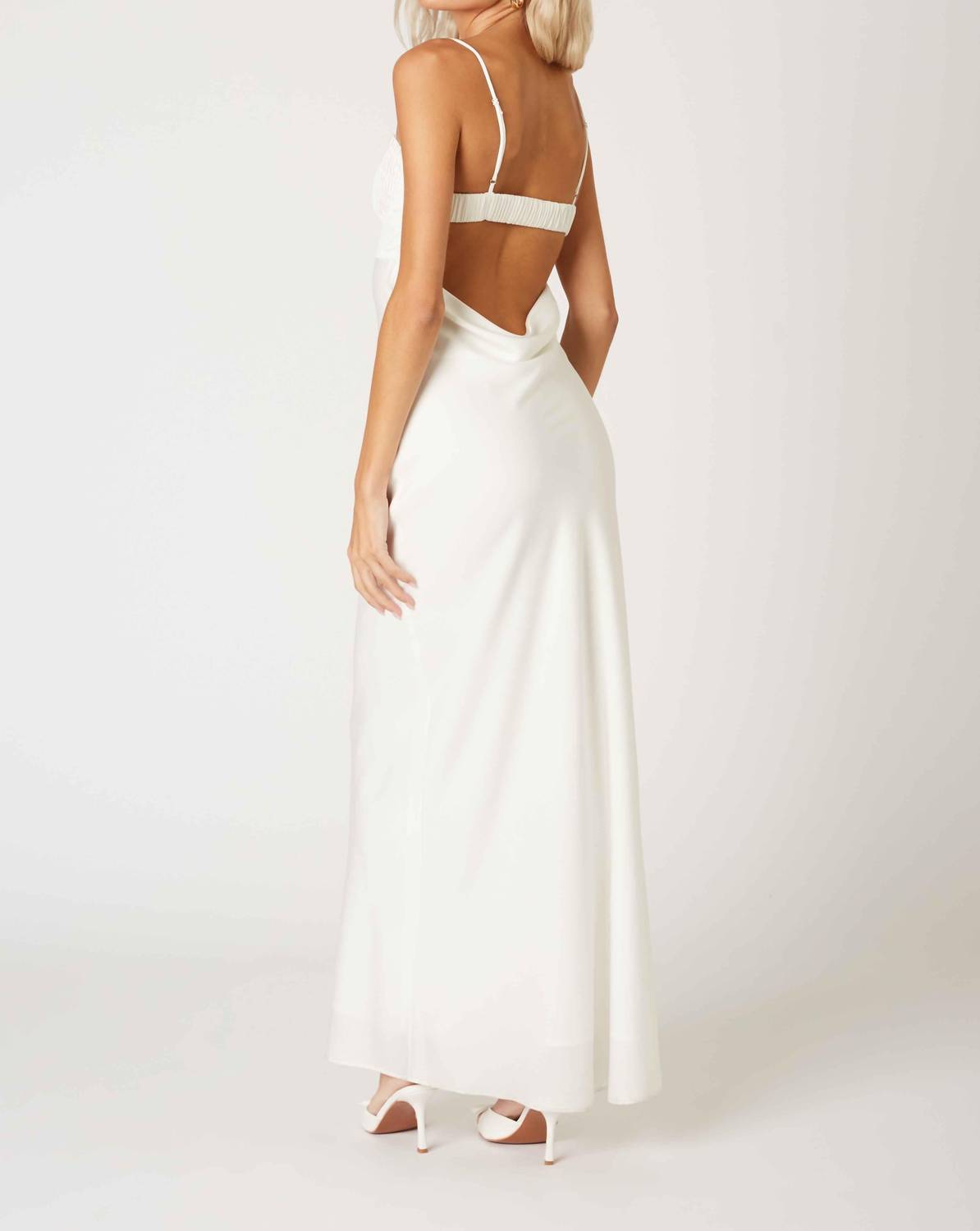 Hannah Milkmaid Slip Maxi Formal Dress