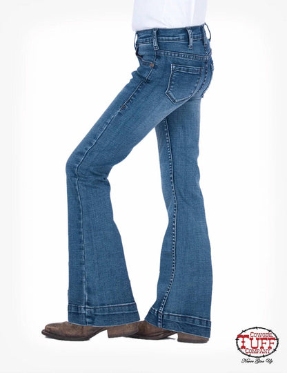Girls' Mid Rise Trouser