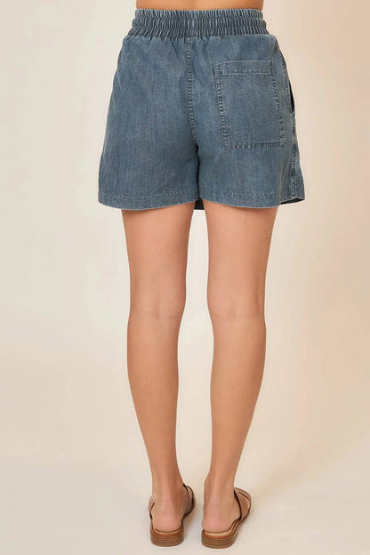 Soft Washed Denim Skort