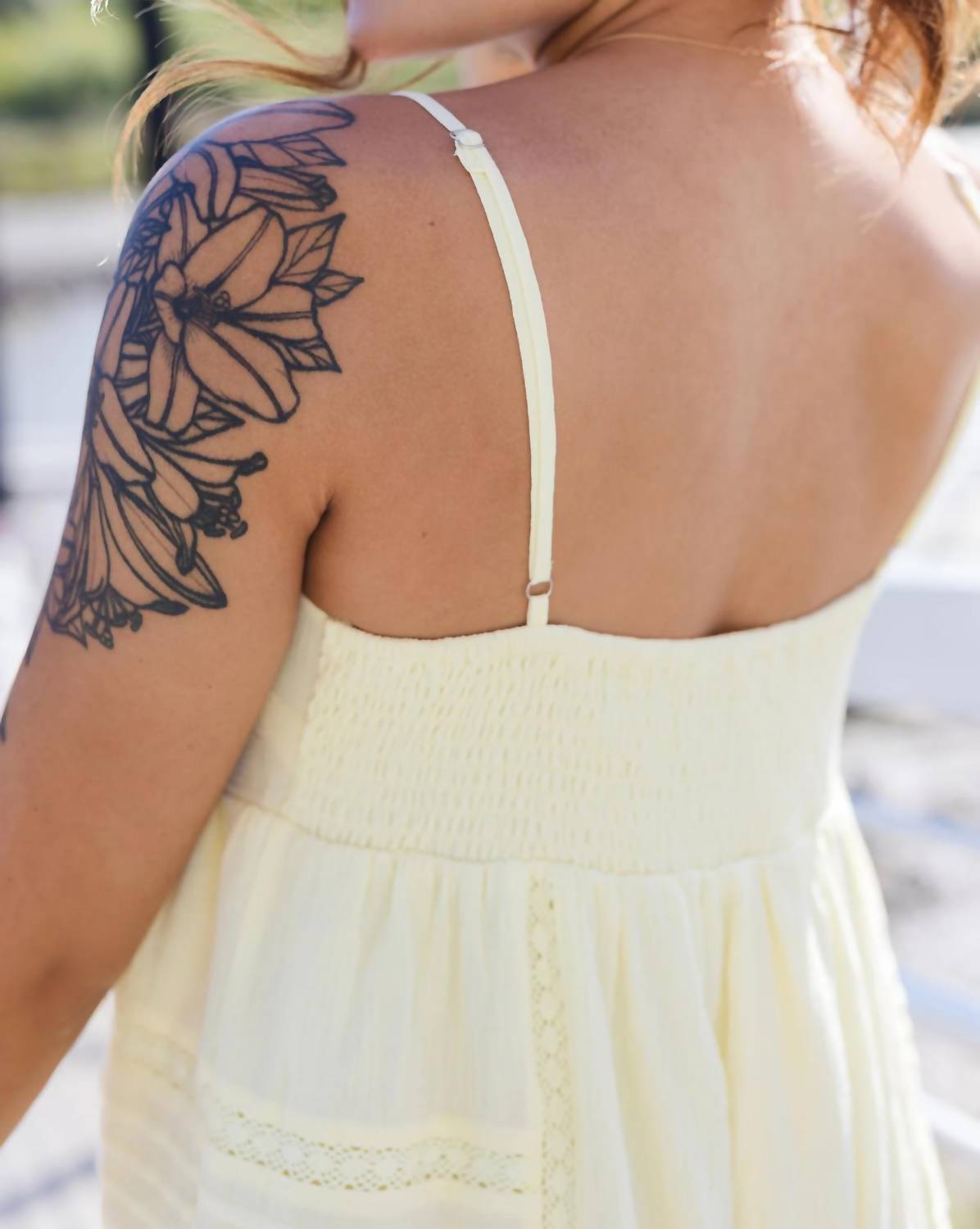 Drop Lace Trim Romper