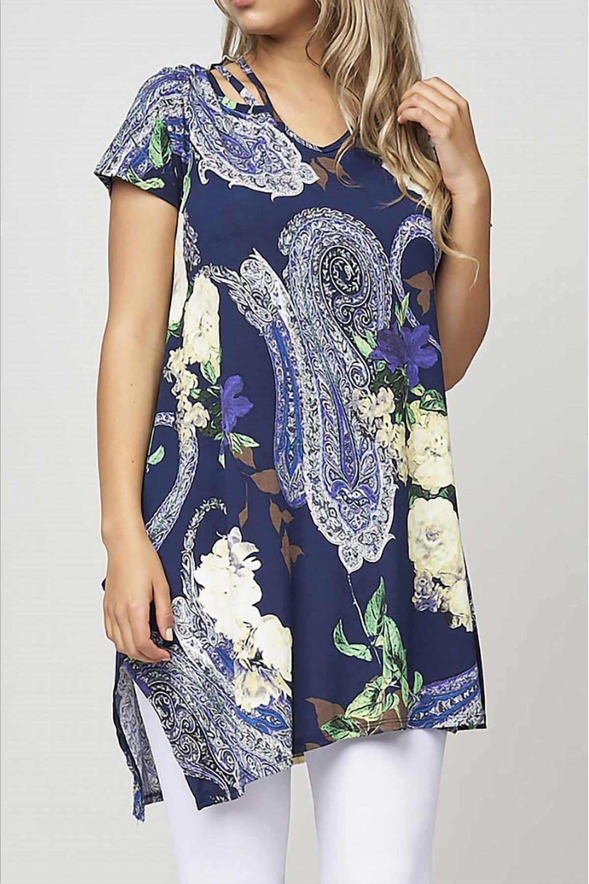 Floral Paisley Tunic