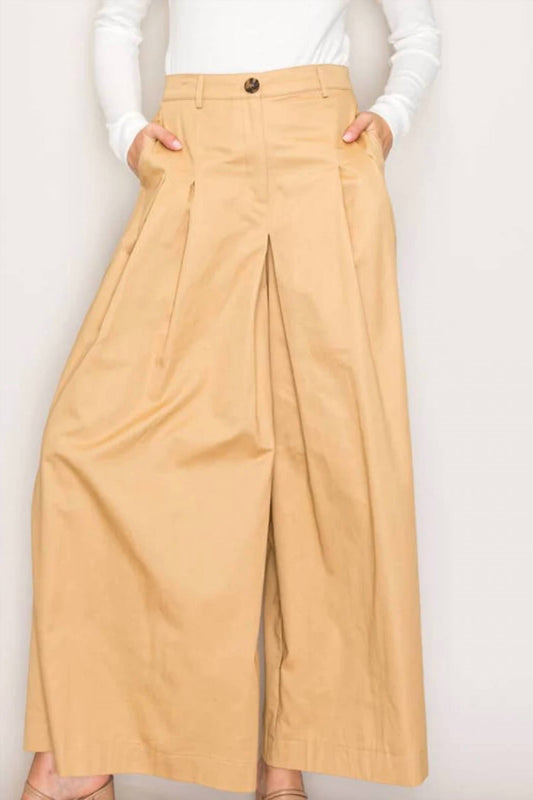 Curds & Whey Women's Abby's Wide Leg Pant in Taupe - view 2