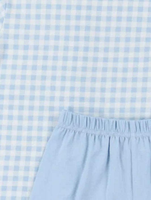 Boys Classic Gingham Short Set