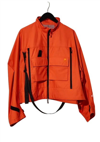 Men Cropped Windbreaker Jacket
